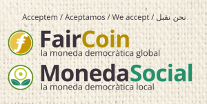 Acceptem FairCoin i MonedaSocial
